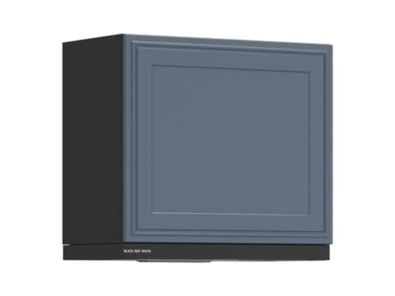 BRW Верхний шкаф для кухни Verdi 60 см с вытяжкой наклонный mystic matt, черный/матовый FL_GOO_60/50_O_FL_BRW-CA/MIM/CA фото №2