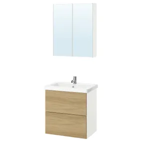 IKEA ENHET ЭНХЕТ, ванная, имит. дуб, 64x43x65 см 995.473.17 фото