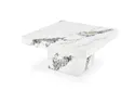 Журнальный столик HALMAR MONOLIT, 80x80 см, белый мрамор фото thumb №3