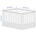 IKEA DJURTRÄNARE, корзина, Белый/зеленый, 25x35x19 см 705.914.19 фото thumb №6