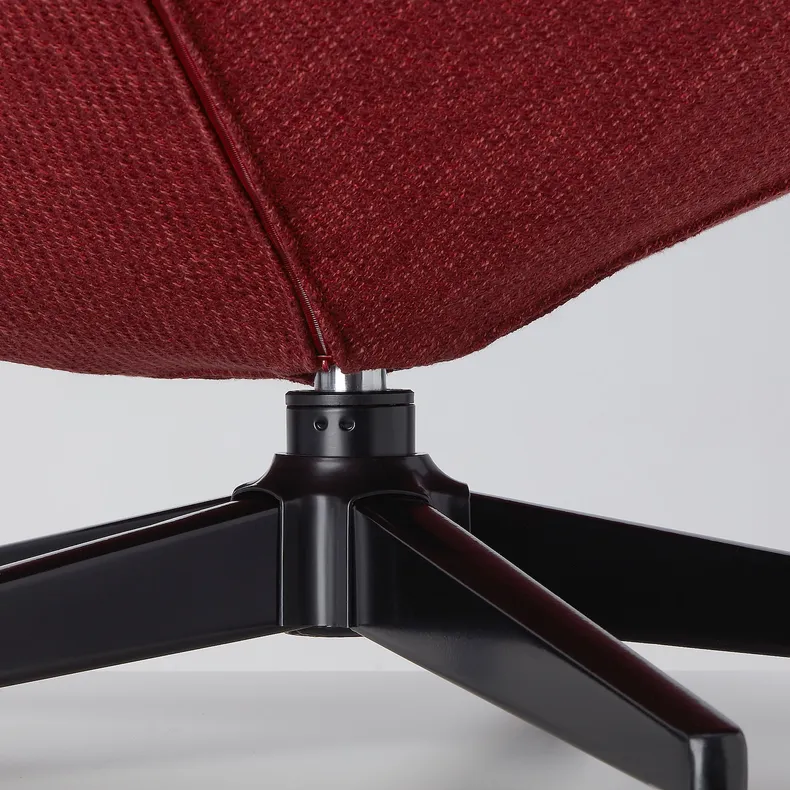 IKEA HAVBERG ХАВБЕРГ, крісло обертове, ЛЕЙДЕ червоно-коричневий 205.148.95 фото №7