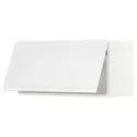 IKEA METOD МЕТОД, горизонтальный навесной шкаф, белый / Воксторп глянцевый / белый, 80x40 см 393.918.80 фото thumb №1