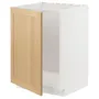 IKEA METOD МЕТОД, підлогова шафа для мийки, білий / ФОРСБАККА дуб, 60x60 см 595.091.00 фото
