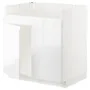 IKEA METOD МЕТОД, підлогова шафа для HAV ХАВ подв мий, білий / ВОКСТОРП глянцевий / білий, 80x60 см 594.547.82 фото