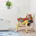 IKEA POÄNG ПОЭНГ, кресло детское, окл береза/медског узор динозавр 894.175.85 фото thumb №2