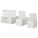 IKEA SKUBB СКУББ, набор коробок, 6 шт., белый 004.285.49 фото thumb №1
