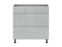 BRW Базовый шкаф для кухни Top Line 80 см с ящиками с плавным закрыванием серый глянец, серый гранола/серый глянец TV_D3S_80/82_2STB/STB-SZG/SP фото thumb №1