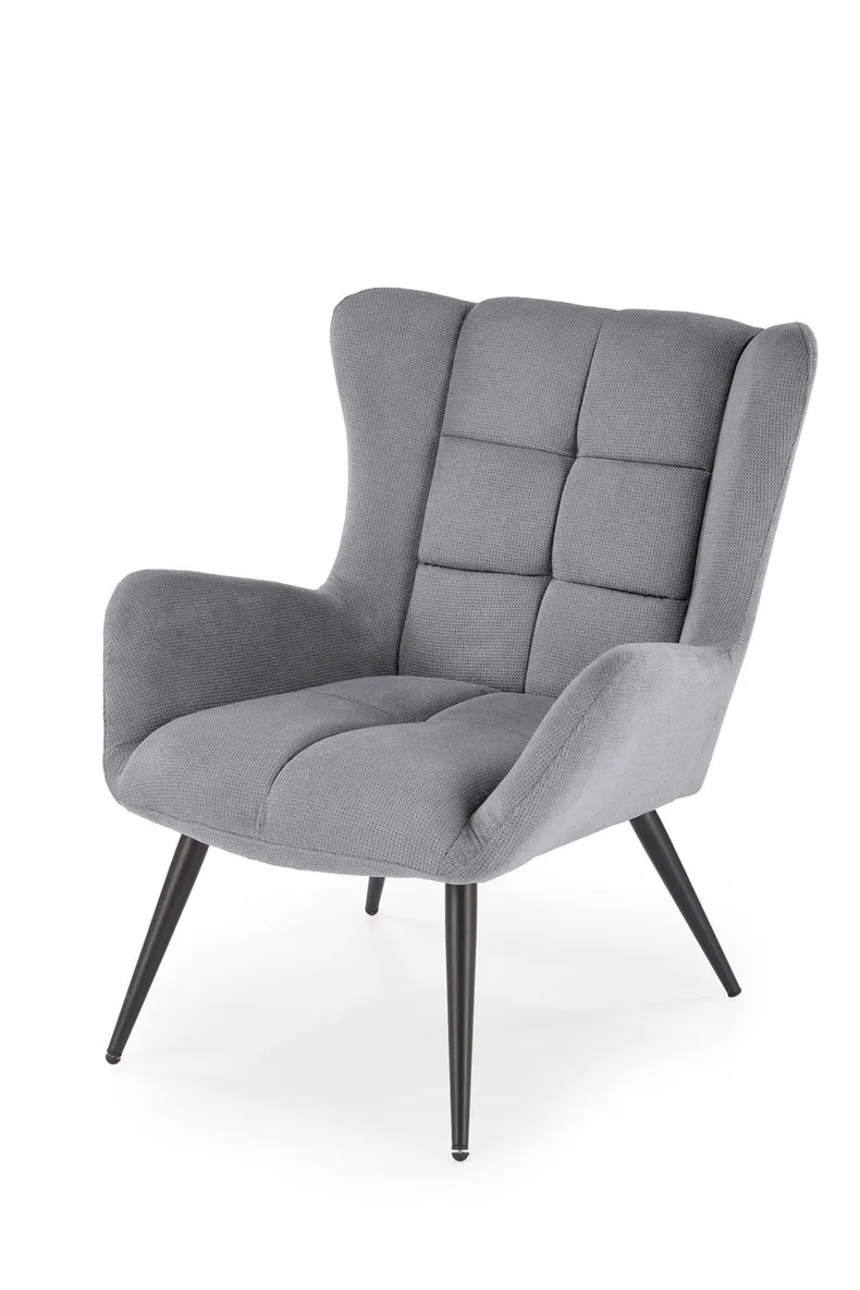 Мягкое кресло HALMAR BYRON, серый фото №1