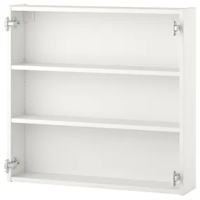IKEA ENHET ЕНХЕТ, навісна шафа з 2 полицями, білий, 80x15x75 см 404.404.41 фото