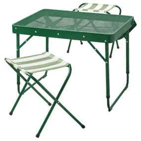 IKEA STRANDÖN СТРАНДЁН, складной стол и стулья, комплект, зеленый 505.758.30 фото