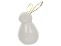 BRW Декоративна фігурка BRW Кролик, кераміка, біло-золотий 085415 фото thumb №2