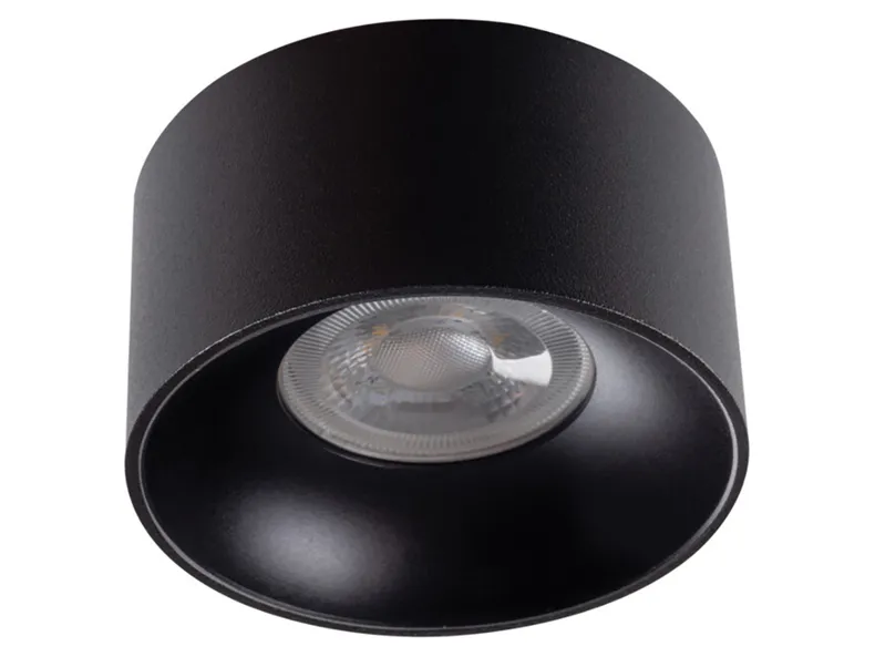 BRW Алюминиевый потолочный светильник Mini Riti черный 086807 фото №1