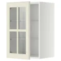 IKEA METOD МЕТОД, навесной шкаф / полки / стеклян дверца, белый / бодбинские сливки, 40x60 см 893.949.75 фото thumb №1