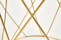 Журнальный столик HALMAR SELENA 55x55 см, каркас - золото, стекло - дымчатое фото thumb №5