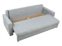 BRW Тримісний диван-ліжко Mona з ящиком для зберігання велюровий сірий, Aston New 16 Grey SO3-MONA-LX_3DL-G2_BA3BA6 фото thumb №2
