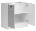 BRW Базовый шкаф для кухни Junona Line 80 см светло-серый глянец, светло-серый глянец D2D/80/82_BBL-BI/JSZP фото thumb №3