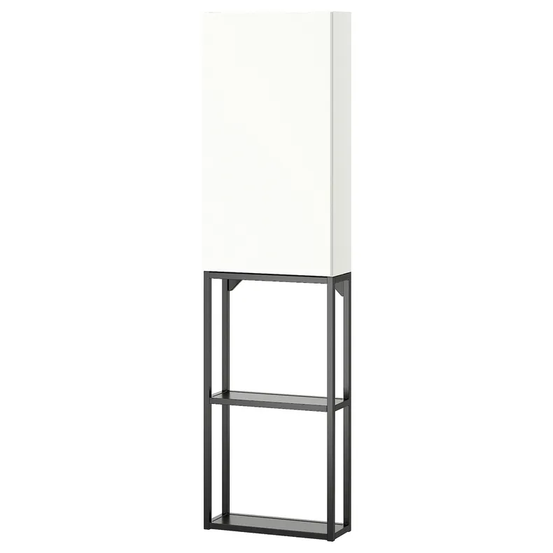 IKEA ENHET ЭНХЕТ, комбинация д / хранения, антрацит / белый, 40x17x150 см 995.479.87 фото №1