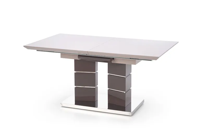 Обеденный стол раскладной HALMAR LORD 160-200x90 см, светлый ясен/темный ясен фото №1
