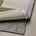 IKEA KLASSRUM КЛАССРУМ, килим, пласке плетіння, білий / зелений, 133x195 см 005.558.63 фото thumb №3