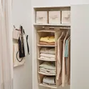 IKEA PURRPINGLA, Подвесная полка с 4 отделениями, ткань/бежевый, 36x45x92 см 905.919.94 фото thumb №5