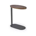 Журнальный стол из дерева HALMAR DELPHI, 48x26 см, орех / каркас из металла: черный фото thumb №6