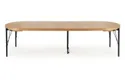 Раскладной стол HALMAR INFERNO 100-300х100 см, натуральный дуб - черный фото thumb №11