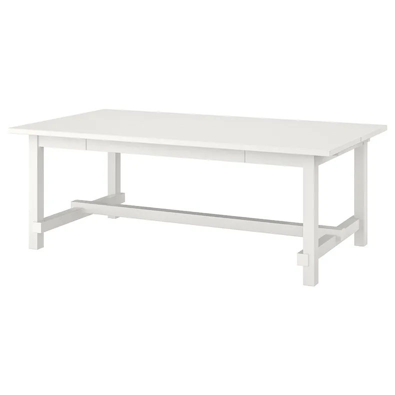 IKEA NORDVIKEN НОРДВИКЕН, раздвижной стол, белый, 210 / 289x105 см 403.687.13 фото №1