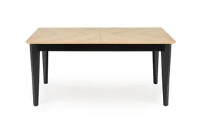 Розкладний стіл HALMAR EDMONDO 160-240х90 см натуральний / чорний фото