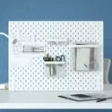IKEA SKÅDIS СКОДИС, настенная панель, комбинация, белый, 76x56 см 895.159.77 фото thumb №2
