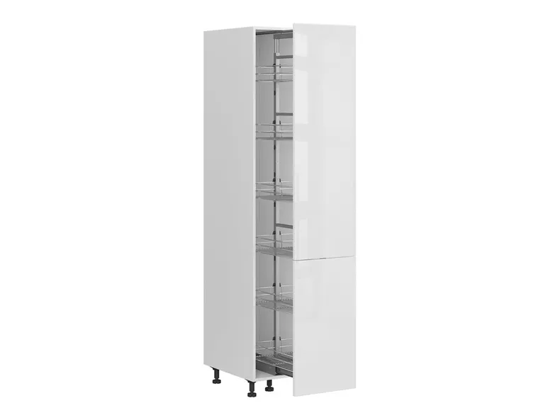 Кухонный шкаф BRW Top Line высотой 40 см с корзиной для груза белый глянец, альпийский белый/глянцевый белый TV_DC_40/207_CC-BAL/BIP фото №3