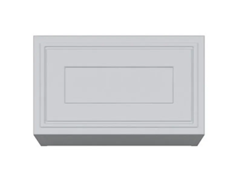 BRW Кухонный шкаф Verdi 40 см с наклонной столешницей светло-серый матовый, греноловый серый/светло-серый матовый FL_NO_40/23_O-SZG/JSZM фото №1