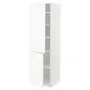 IKEA METOD МЕТОД, высокий шкаф с полками / 2 дверцы, белый Энкёпинг / белая имитация дерева, 60x60x200 см 894.735.19 фото