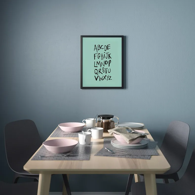 IKEA BILD БИЛЬД, постер, алфавит, 40x50 см 204.359.78 фото №2