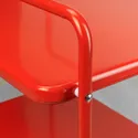 IKEA JÄRLÅSA ЄРЛОСА, столик журнальний на коліщатах, червоний, 65x45 см 005.552.74 фото thumb №3