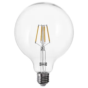 IKEA LUNNOM ЛУННОМ, светодиодная лампочка E27 470 лм, может быть тонированным / прозрачным стеклом, 125 мм 105.393.68 фото
