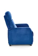 Кресло реклайнер мягкое раскладное HALMAR FELIPE 2, темно-синий фото thumb №5