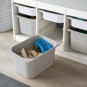 IKEA TROFAST ТРУФАСТ, комбінація для зберіган +контейнери, білий/сірий, 99x44x56 см 093.287.91 фото thumb №3