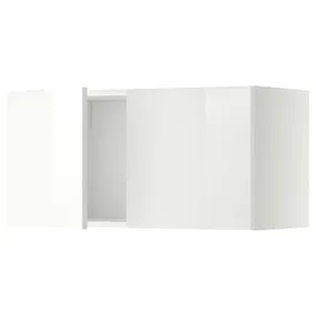 IKEA METOD МЕТОД, шафа навісна із 2 дверцятами, білий / РІНГХУЛЬТ білий, 80x40 см 394.693.98 фото