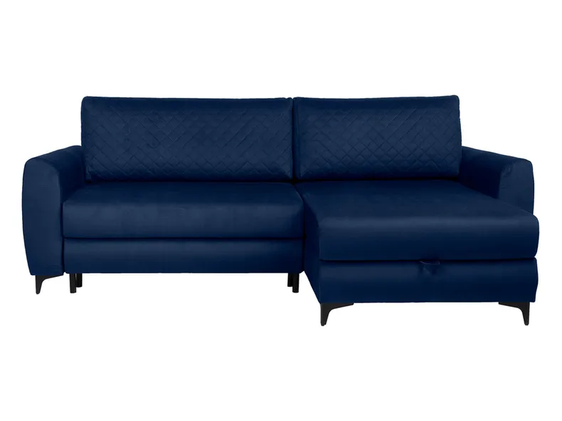 BRW Двосторонній кутовий диван Nelia з ящиками для зберігання велюровий синій, Fancykaro 79 Blue/Fancy 79 Blue NA-NELIA-LX_2DL.URCBK-G3_BA4457 фото №1