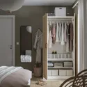 IKEA PAX ПАКС / BERGSBO БЕРГСБУ, гардероб, белый / дуб, окрашенный в белый цвет, 100x60x201 см 395.006.38 фото thumb №2