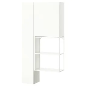 IKEA ENHET ЕНХЕТ, шафа, білий, 90x32x180 см 695.479.60 фото