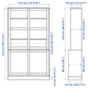 IKEA HAVSTA ХАВСТА, комбинация с раздвижными дверьми, серо-бежевый, 121x47x212 см 595.347.60 фото thumb №2