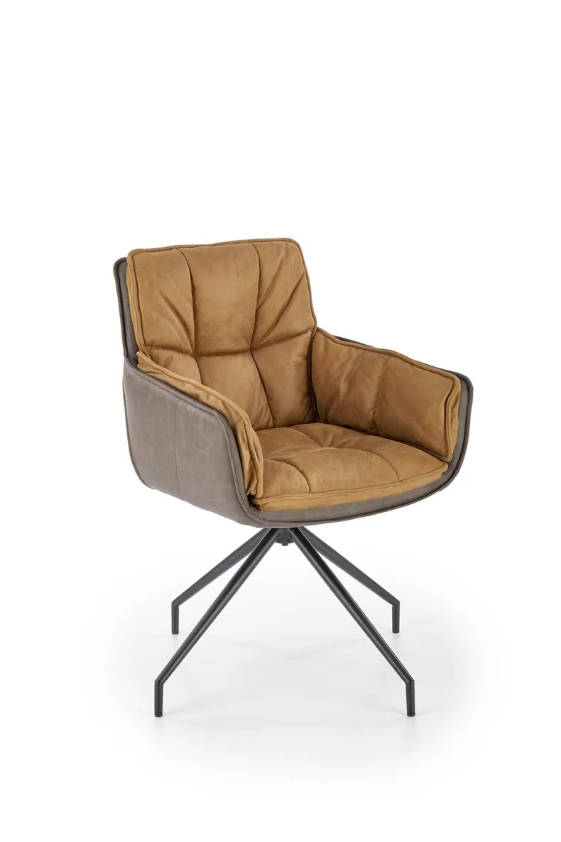 Кухонный стул HALMAR K523 коричневый/темно-коричневый фото №4