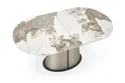 Розкладний стіл HALMAR ROBINSON 160-200х90 см, бежевий мармур / капучино / чорний фото thumb №20
