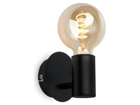 BRW настенный светильник для ванной комнаты металлический черный 091009 фото