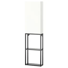 IKEA ENHET ЕНХЕТ, шафа, антрацит/білий, 40x17x150 см 995.479.87 фото