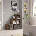 IKEA EKET ЭКЕТ, комбинация шкафов с ножками, грецкий орех, 105x35x107 см 095.688.42 фото thumb №2