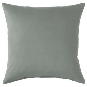 IKEA SANELA САНЕЛА, чохол на подушку, сіро-зелений, 50x50 см 705.074.06 фото