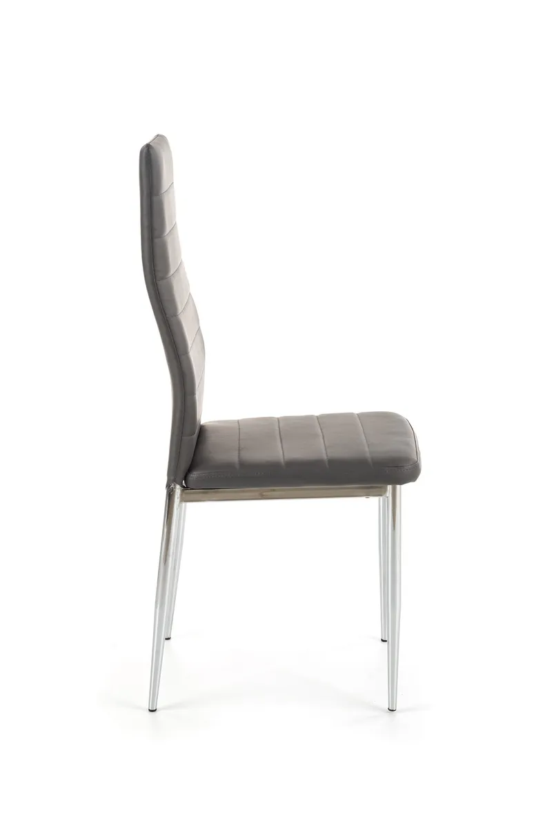 Кухонний стілець HALMAR K70C новий хром, сірий (1шт=4шт) фото №2