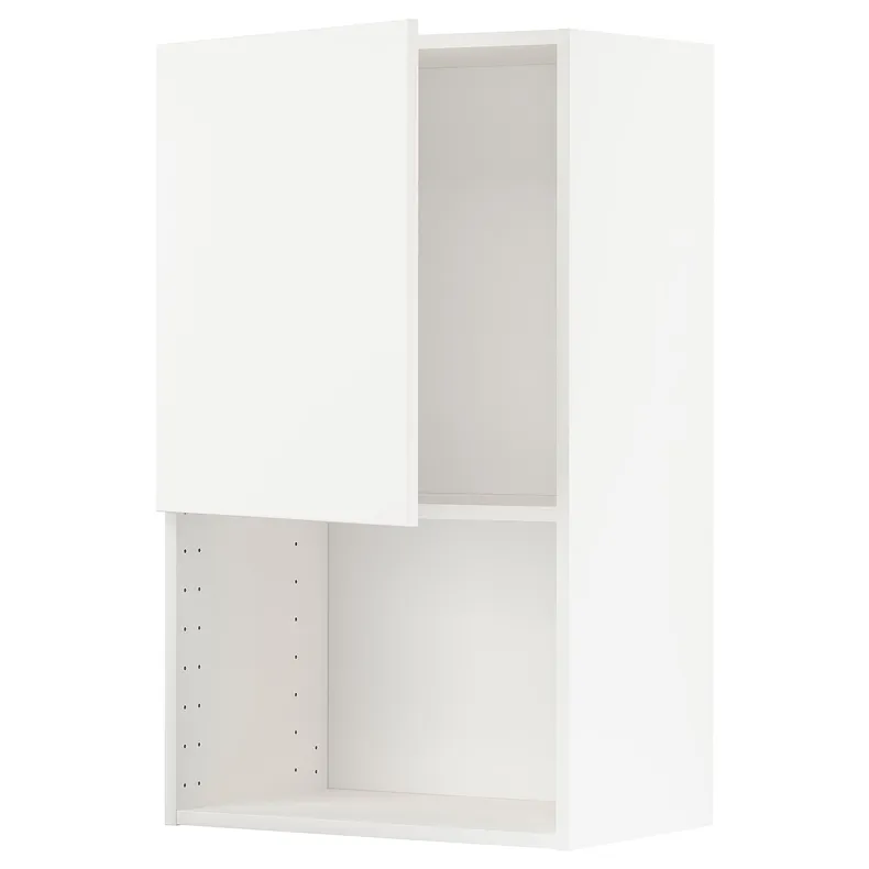 IKEA METOD МЕТОД, шафа навісна для мікрохвильової печ, білий / ВЕДДІНГЕ білий, 60x100 см 694.566.67 фото №1